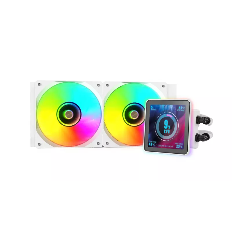 Mars Gaming ML-VISIONPRO240W Υδρόψυκτη CPU AIO 12 cm Λευκή 1 τεμ.