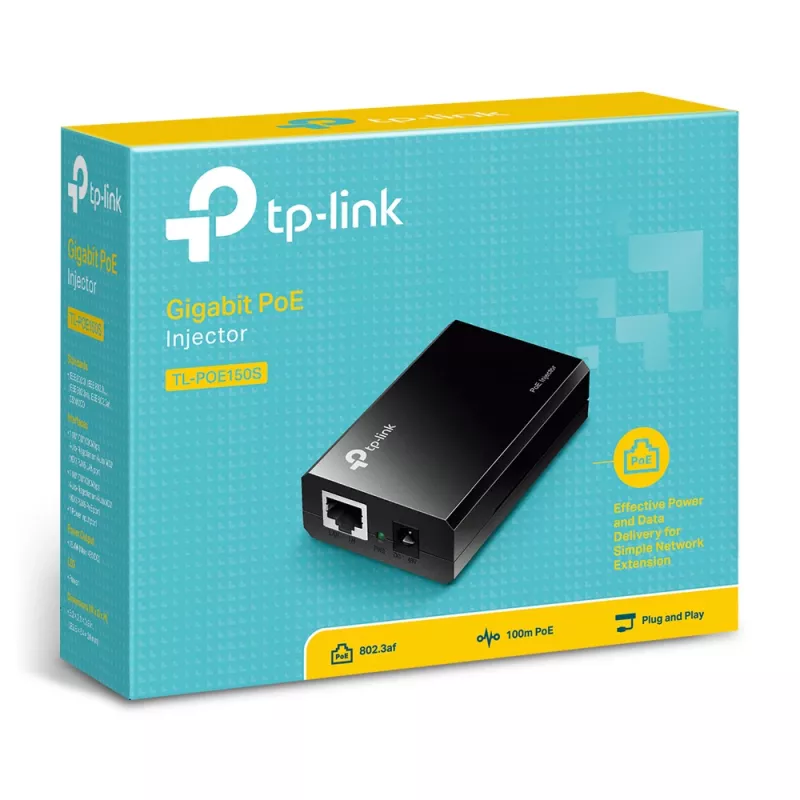 Πομποδέκτης PoE TP-Link TL-POE150S Gigabit Ethernet 48V