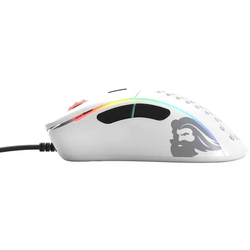Glorious Gaming Glorious Model D Minus - ματ λευκό, δεξιόχειρας, οπτικό, USB Type-A, 3200 DPI, 1 ms, λευκό