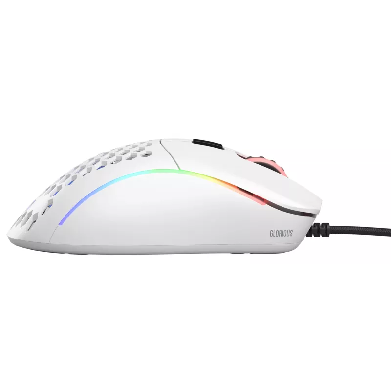 Glorious Gaming Glorious Model D Minus - ματ λευκό, δεξιόχειρας, οπτικό, USB Type-A, 3200 DPI, 1 ms, λευκό
