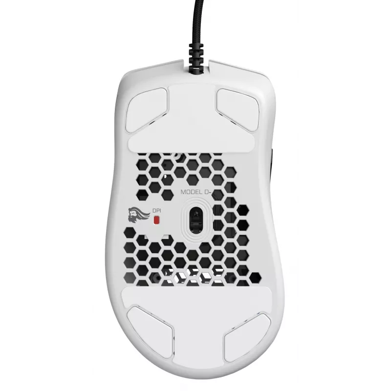 Glorious Gaming Glorious Model D Minus - ματ λευκό, δεξιόχειρας, οπτικό, USB Type-A, 3200 DPI, 1 ms, λευκό