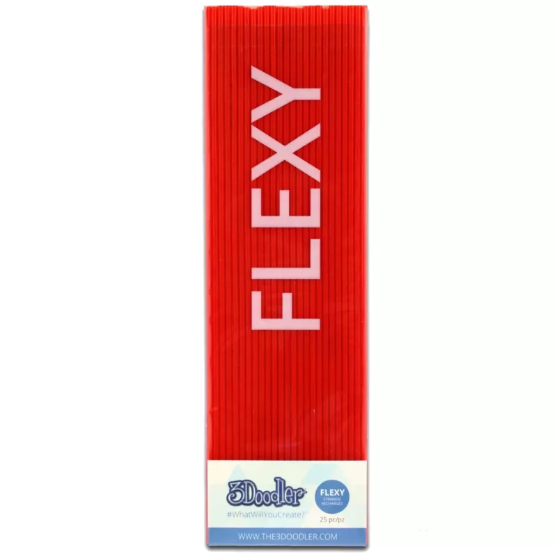 3Doodler πλαστικό υλικό 3D εκτύπωσης FLX04-RED 3 mm κόκκινο