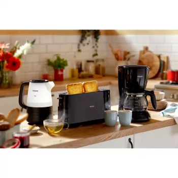 Philips Daily Collection HD2590/90 τοστιέρα – μακριά σχισμή, μαύρη