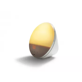 Φωτιστικό ξυπνητήρι Philips HF3519/01 SmartSleep — προσομοίωση ανατολής ηλίου, 5 ήχοι, λευκό, 199 × 146 × 192 mm