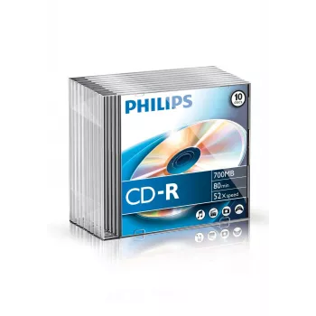 Philips CD-R CR7D5NS10/00, 52x, CD-R, 700 MB, 10 τεμ.