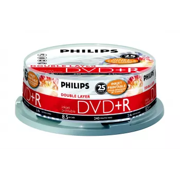 Philips DVD+R DR8I2B25F/00, 25 τεμ., 8,5 GB