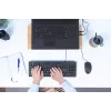 Trust Primo πληκτρολόγιο και ποντίκι Universal USB AZERTY βελγικό μαύρο