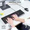 Trust Primo πληκτρολόγιο και ποντίκι Universal USB AZERTY βελγικό μαύρο