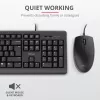 Trust Primo πληκτρολόγιο και ποντίκι Universal USB AZERTY βελγικό μαύρο