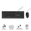 Trust Primo πληκτρολόγιο και ποντίκι Universal USB AZERTY βελγικό μαύρο