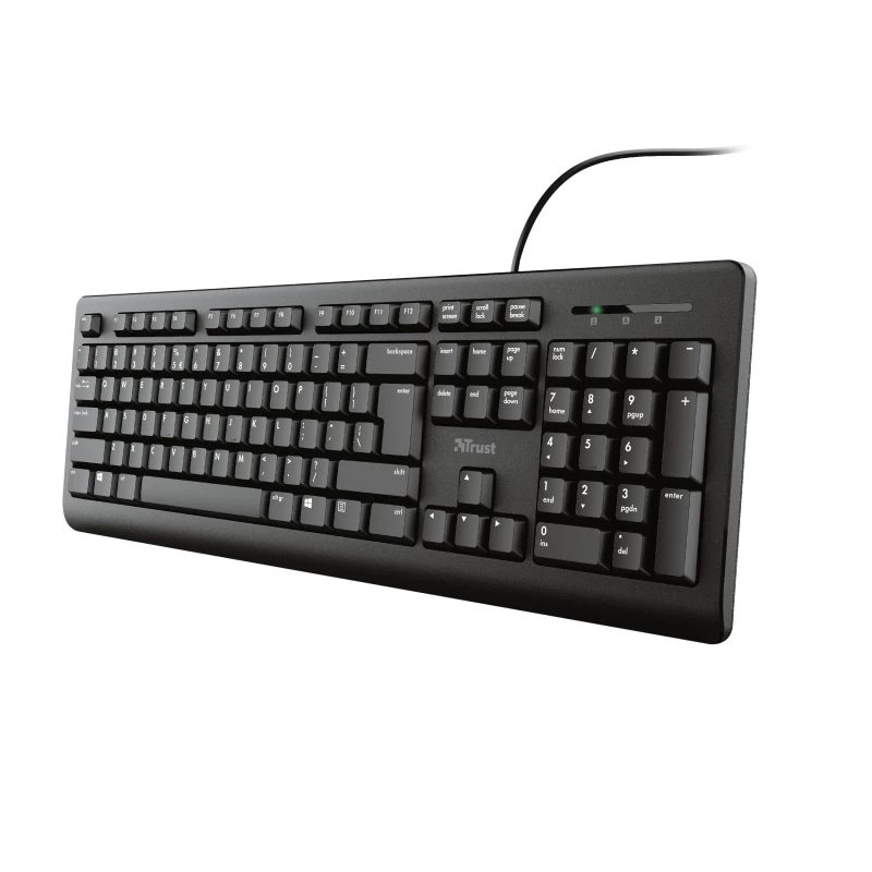 Trust Primo πληκτρολόγιο Universal USB AZERTY βελγικό μαύρο