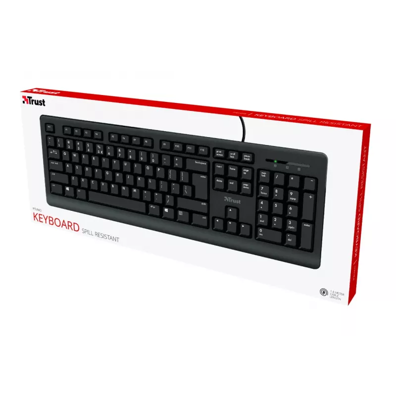Trust Primo πληκτρολόγιο Universal USB AZERTY βελγικό μαύρο