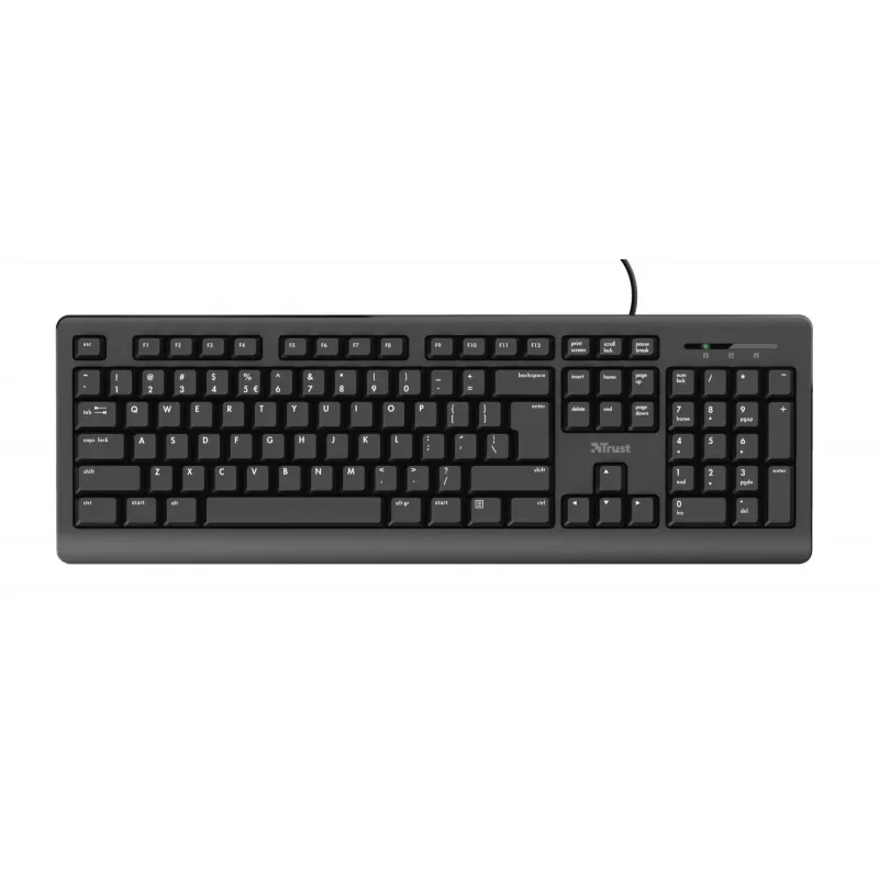 Trust Primo πληκτρολόγιο και ποντίκι γραφείου USB QWERTY γερμανικό μαύρο