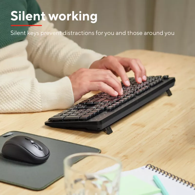TRUST Ody II Full-Size Wireless RF QWERTY Nordic μαύρο