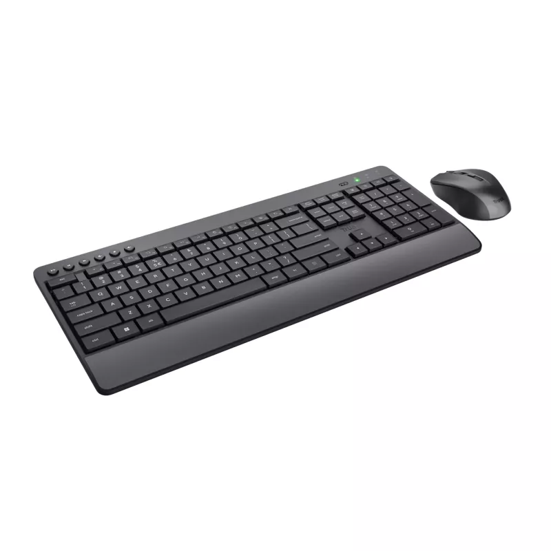 Trust Trezo πληκτρολόγιο και ποντίκι γραφείου RF Wireless AZERTY βελγικό μαύρο