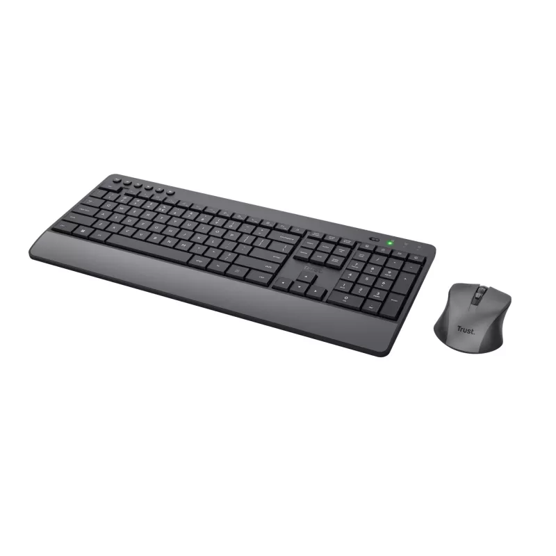 Trust Trezo πληκτρολόγιο και ποντίκι γραφείου RF Wireless AZERTY βελγικό μαύρο