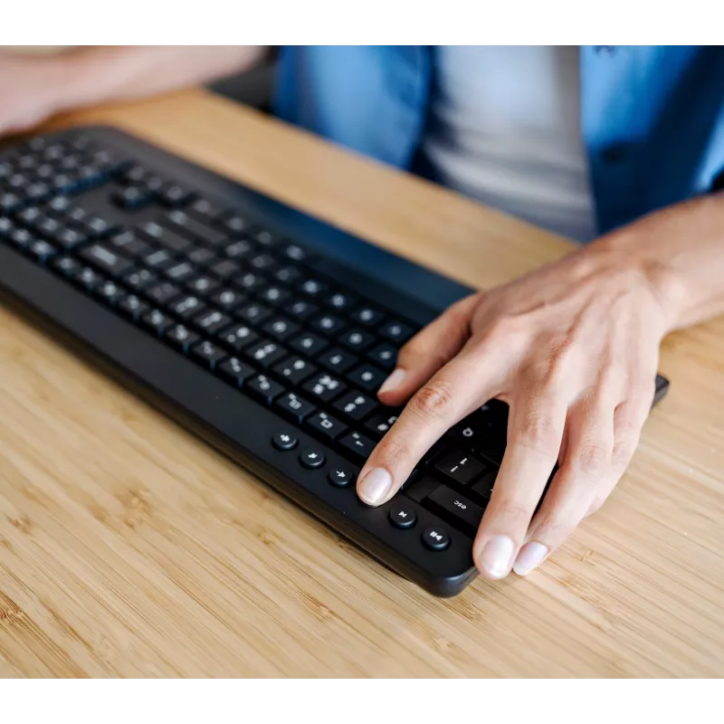 Trust Trezo πληκτρολόγιο και ποντίκι γραφείου RF Wireless AZERTY βελγικό μαύρο