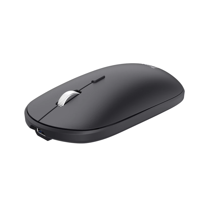 Trust Lyra πληκτρολόγιο, με ποντίκι, γραφείου, RF Wireless + Bluetooth, AZERTY, βελγικό, μαύρο