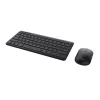 Trust Lyra πληκτρολόγιο, με ποντίκι, γραφείου, RF Wireless + Bluetooth, AZERTY, βελγικό, μαύρο