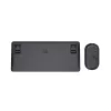 Trust Lyra πληκτρολόγιο, με ποντίκι, γραφείου, RF Wireless + Bluetooth, AZERTY, βελγικό, μαύρο