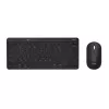 Trust Lyra πληκτρολόγιο, με ποντίκι, γραφείου, RF Wireless + Bluetooth, AZERTY, βελγικό, μαύρο