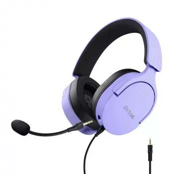 Trust GXT 489P FAYZO headset ενσύρματο με κεφαλοταινία gaming μαύρο, μωβ