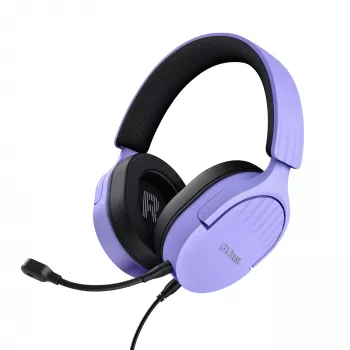 Trust GXT 489P FAYZO headset ενσύρματο με κεφαλοταινία gaming μαύρο, μωβ