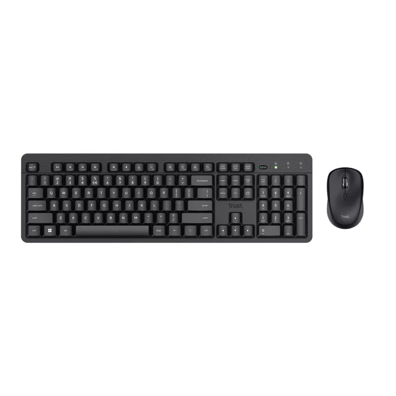 Trust Ody II πληκτρολόγιο και ποντίκι γραφείου RF Wireless AZERTY βελγικό μαύρο