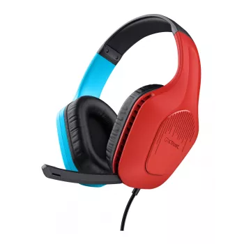 Trust GXT 416S Zirox Headset ενσύρματο με κεφαλόδεσμο Gaming Μαύρο, Κυανό, Κόκκινο