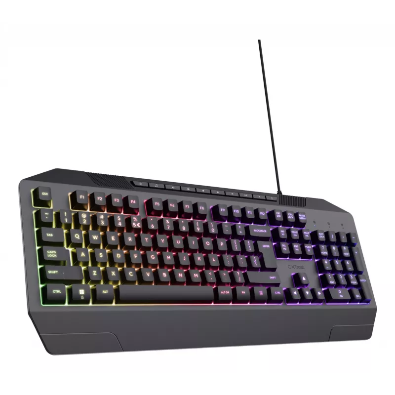 Trust GXT 836 Evocx Πληκτρολόγιο Gaming USB AZERTY Βελγικό Μαύρο