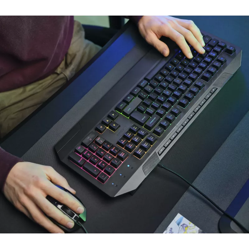 Trust GXT 836 Evocx Πληκτρολόγιο Gaming USB AZERTY Βελγικό Μαύρο