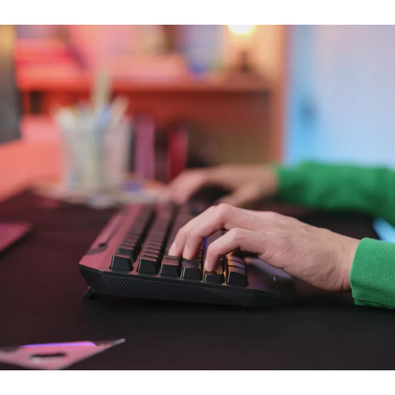 Trust GXT 836 Evocx Πληκτρολόγιο Gaming USB AZERTY Βελγικό Μαύρο