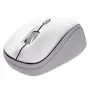 Ασύρματο οπτικό ποντίκι TRUST Yvi+ — Αμφίχειρο, RF Wireless, 1600 DPI, 4 κουμπιά, Λευκό