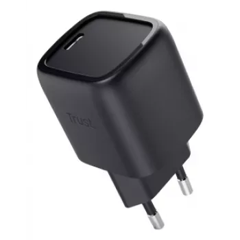 Φορτιστής Trust Maxo 30W USB-C GaN Φορτιστής εσωτερικού χώρου Ταχεία φόρτιση Μαύρο