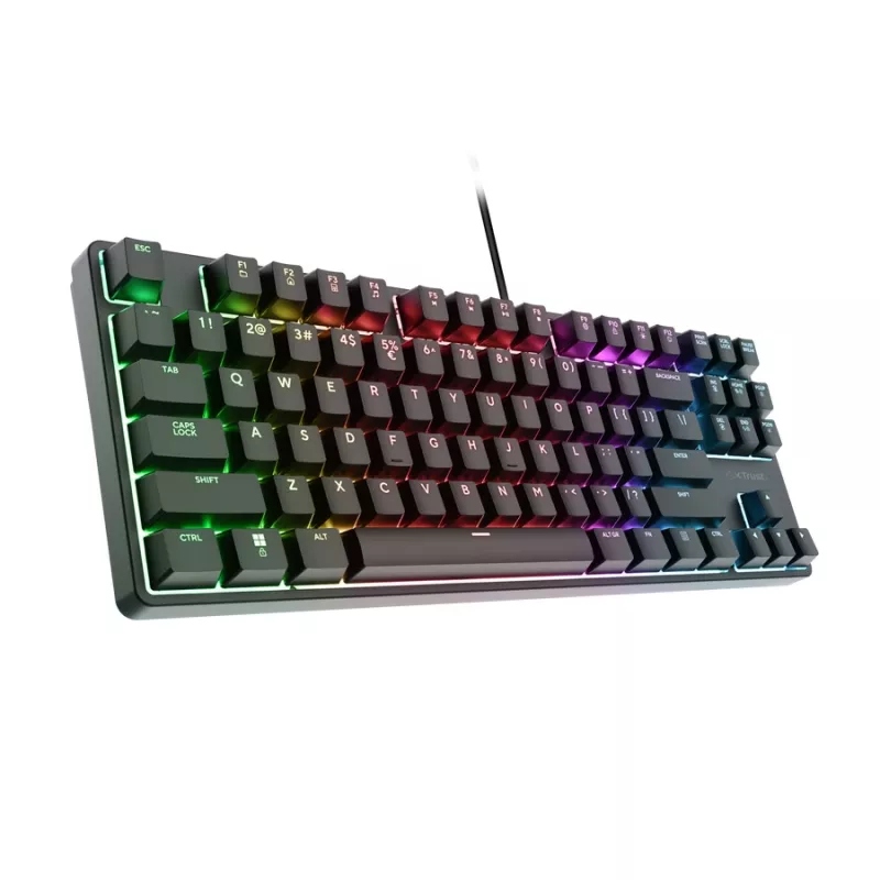 Trust GXT 864 Cada Πληκτρολόγιο Gaming USB QWERTY Αγγλικό Μαύρο