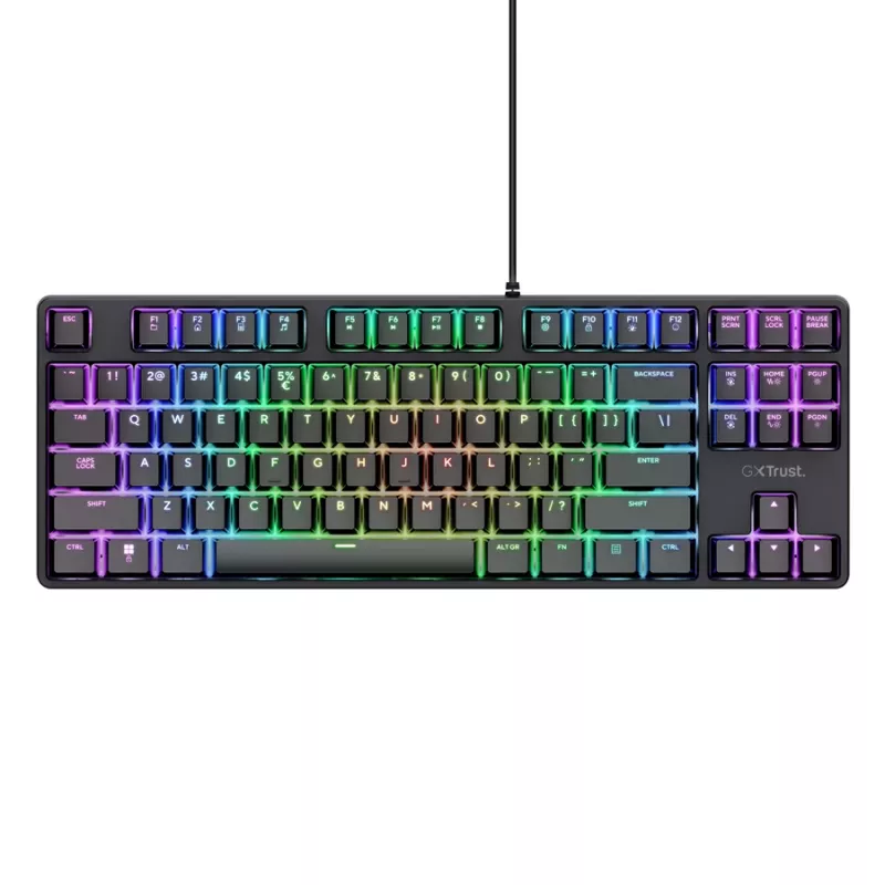 Trust GXT 864 Cada Πληκτρολόγιο Gaming USB QWERTY Αγγλικό Μαύρο