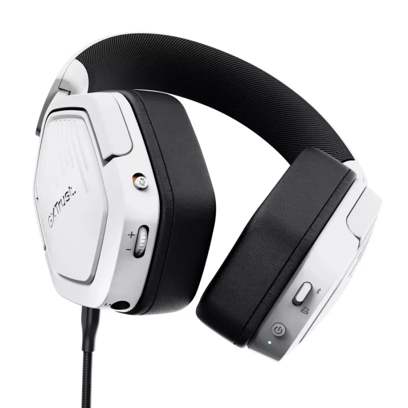 Trust GXT 493PS Carus Headset ενσύρματο & ασύρματο με κεφαλόδεσμο Gaming Bluetooth Λευκό