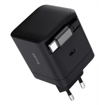 TRUST Φορτιστής Maxo 65W USB-C με 67 cm περιστρεφόμενο καλώδιο