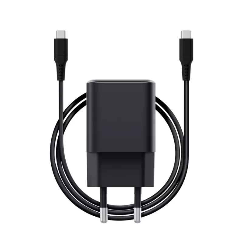 Φορτιστής TRUST Maxo Ultra-μικρό 65W GaN USB-C Μαύρο με καλώδιο 2m