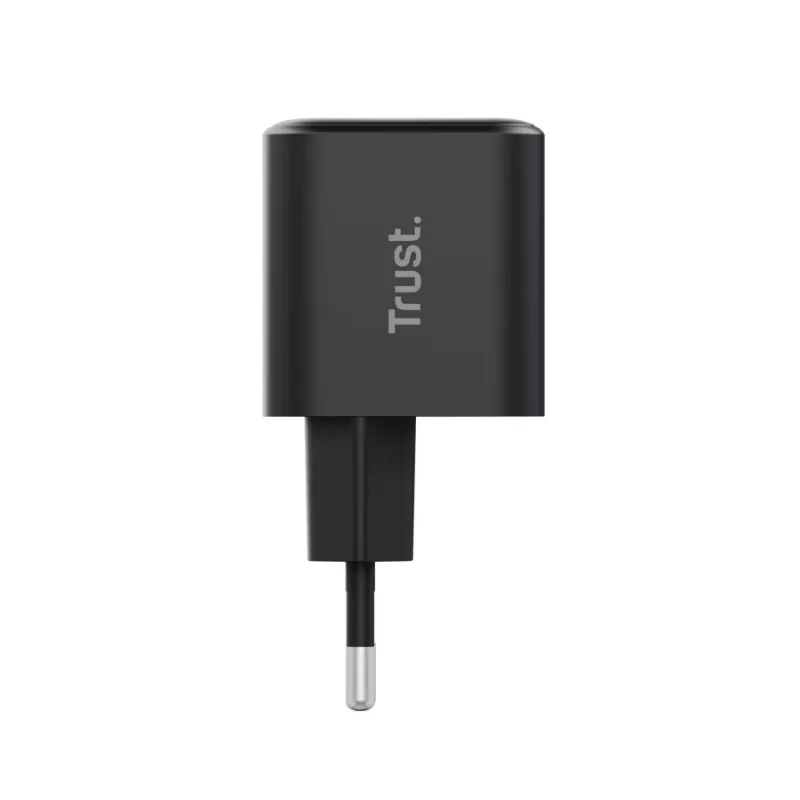 Φορτιστής TRUST Maxo Ultra-μικρό 65W GaN USB-C Μαύρο με καλώδιο 2m