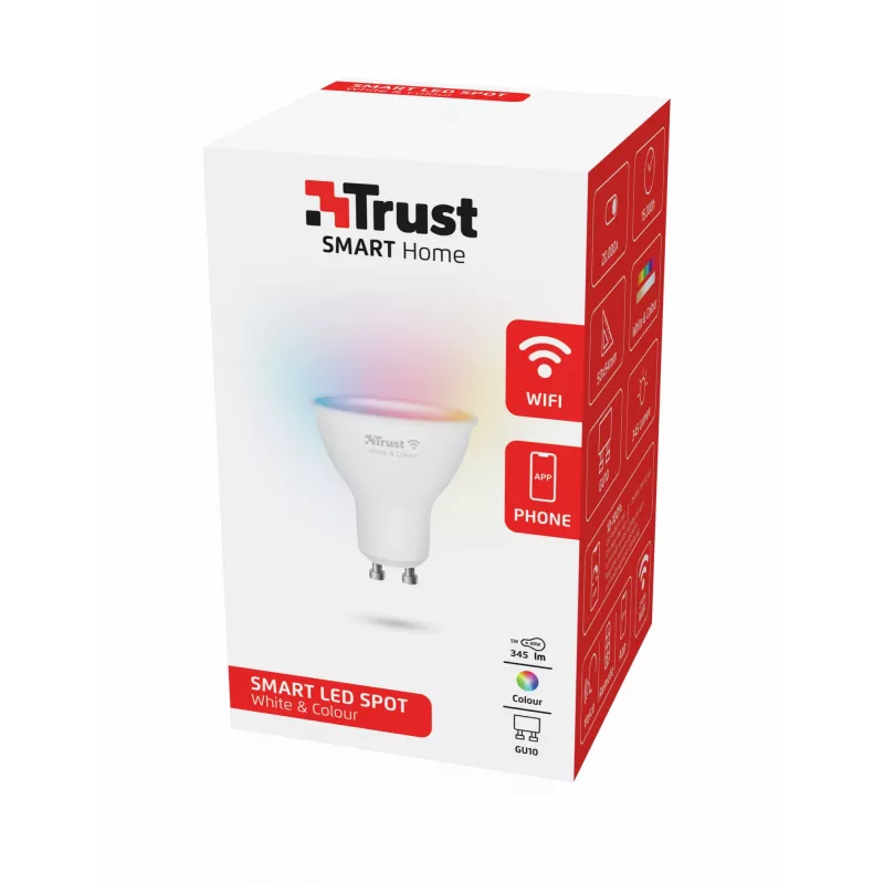 Έξυπνος λαμπτήρας Trust 71279 Wi-Fi Λευκό 50x50x54 mm
