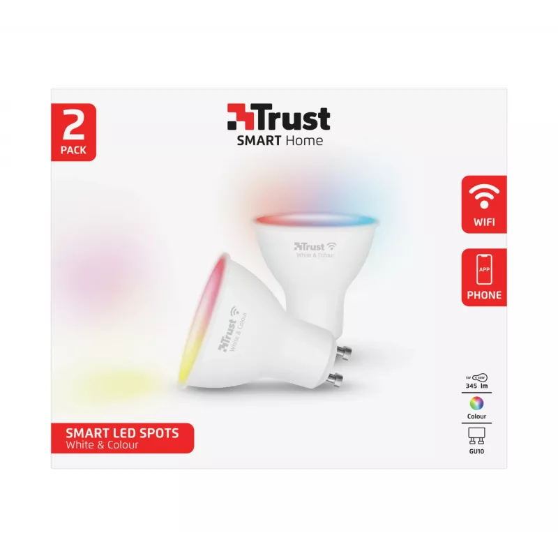 Έξυπνος λαμπτήρας Trust 71292 Wi-Fi Λευκό 50 mm x 50 mm x 54 mm