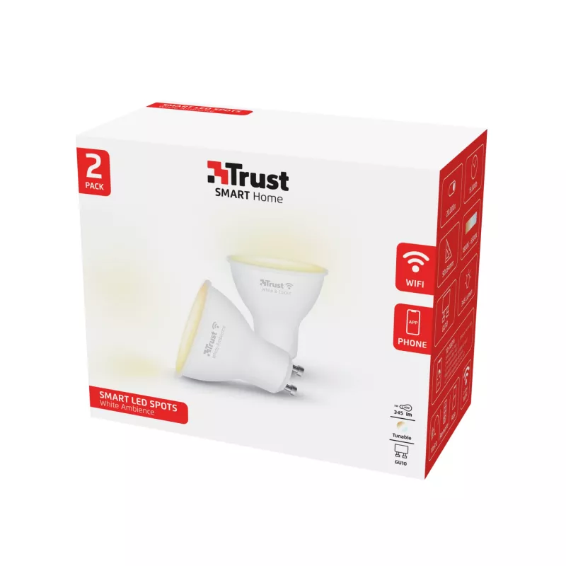 Trust 71296 smart lighting Έξυπνος λαμπτήρας Wi-Fi