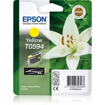 Epson Lily ατομική συσκευασία Κίτρινο T0594 UltraChrome K3, Κίτρινο, μελάνι με χρωστική, 1 τεμ.
