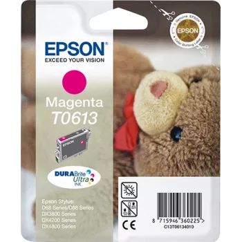 Epson Teddybear ατομική συσκευασία Magenta T0613 DURABrite Ultra μελάνι