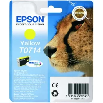 Epson Cheetah ατομική συσκευασία Κίτρινο T0714 DURABrite Ultra μελάνι