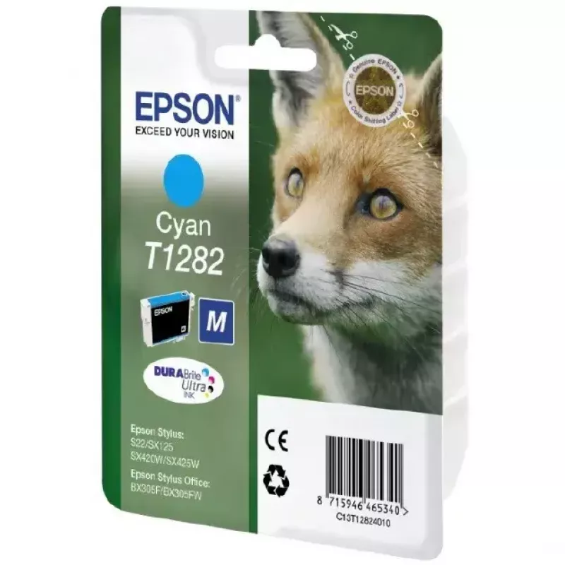Epson Fox μεμονωμένη συσκευασία κυανό T1282 DURABrite Ultra μελάνη