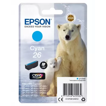 Epson Eisbär μεμονωμένη συσκευασία κυανό 26 Claria Premium μελάνι