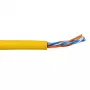 Καλώδιο patch ACT CAT5E U/UTP λεπτόκλωνο κίτρινο 305m