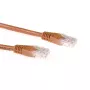 ACT καφέ Καλώδιο patch U/UTP CAT6A 5 μέτρων με βύσματα RJ45